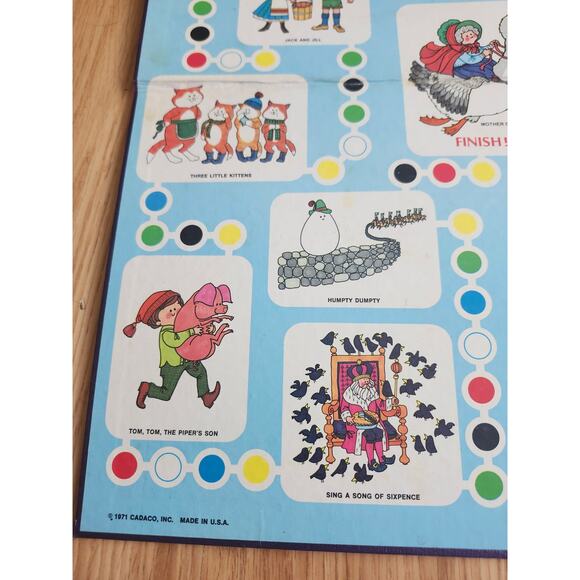 Vintage Cadaco Mother Goose Board Game 1971 Board Only Replacement Piece - Picture 5 of 7